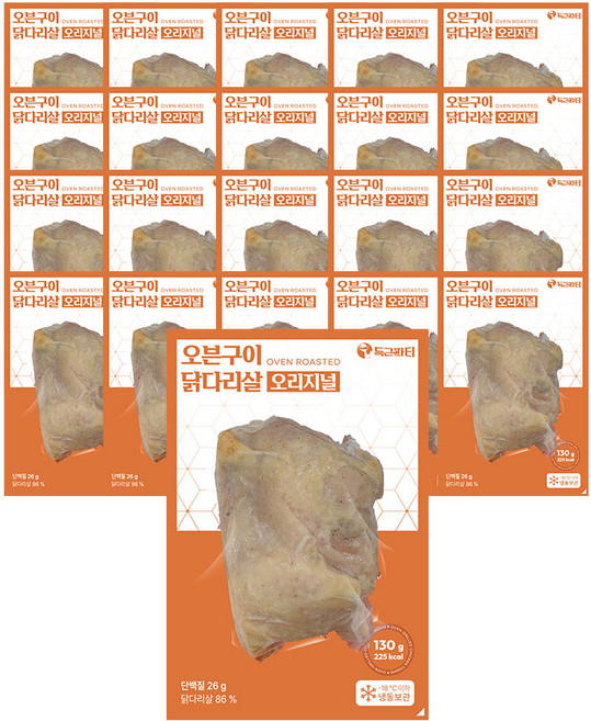 득근파티 오븐구이 닭다리살 오리지널, 20개, 130g