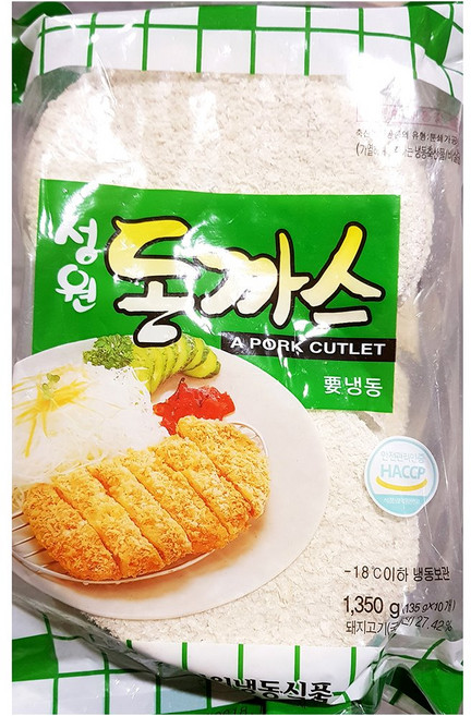 (무료배송) 업소용 식당 식자재 재료 성원 돈까스 135gx10 339730ea, 135g, 10개
