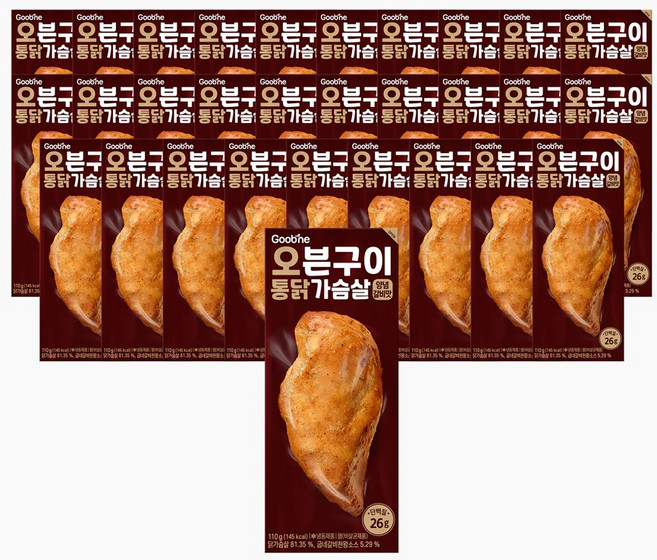 굽네 오븐구이 통 닭가슴살 양념갈비 110g, 30개