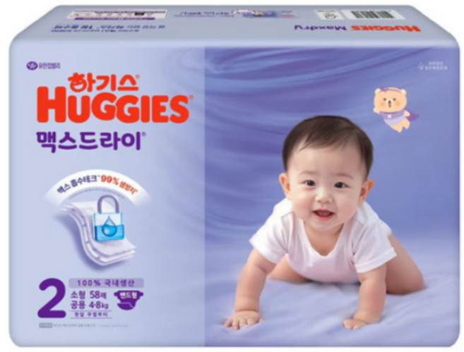 하기스 맥스드라이 뉴 공용 소형 밴드형, 2단계, 174매