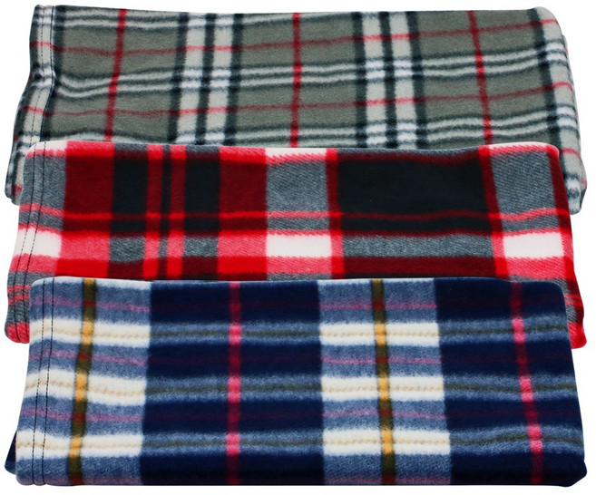 폴라폴리스 체크 무릎담요 100cm x 80cm