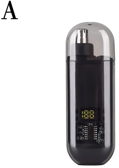 코 머리 트리머 휴대용 USB 충전 둥근 아치형 블레이드 전문 무통 미니 코 머리 트리머 손질 도구, 03 A