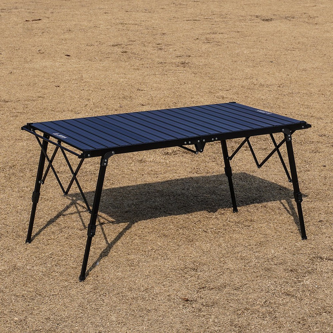 제라 롤 테이블 더 컴포트 높이조절 와이드 접이식 캠핑테이블, 블랙