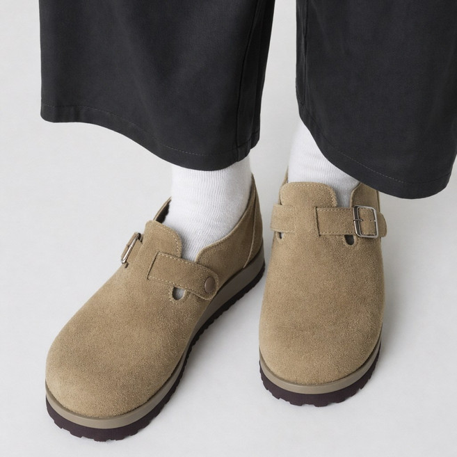 리디렉션 스웨이드 버클 모카신 쎄무 기모 발편한 가을 겨울 가벼운 캠핑 신발