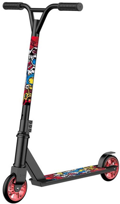 2발킥보드 전문가 익스트림 묘기용 킥보드 선수용, 아이언 스턴트 익스트림 스쿠터 화이트, 아이언 화이트