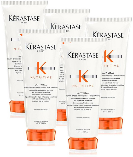 케라스타즈 뉴트리티브 바이탈 너리싱 헤어 컨디셔너 Kerastase Nutritive Lait Vital Nourishing & Detangling, 5개, 200ml