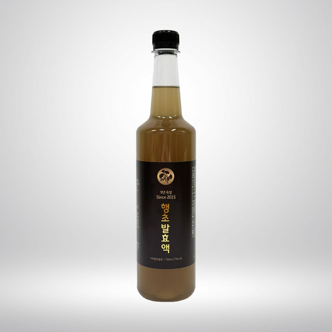 9년 숙성 행초발효액 은행식초, 1개, 750ml