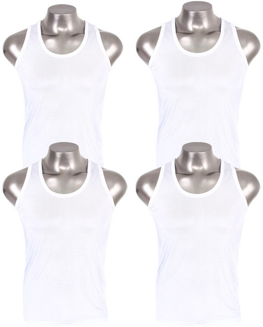 남성용 면스판 민소매 런닝 4종