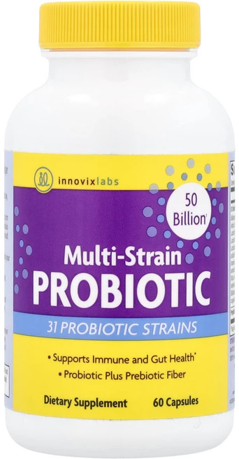 InnovixLabs 다중 균주 프로바이오틱 500억 캡슐 60정, InnovixLabs다중균주프로바이오틱500억캡슐60정, 1개 - 쿠팡