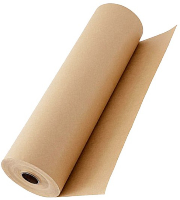 1롤 초대형 크라프트 포장지 선물 상자/가방 보호용으로 쉽게 자르기 쉬운 디자인 꽃