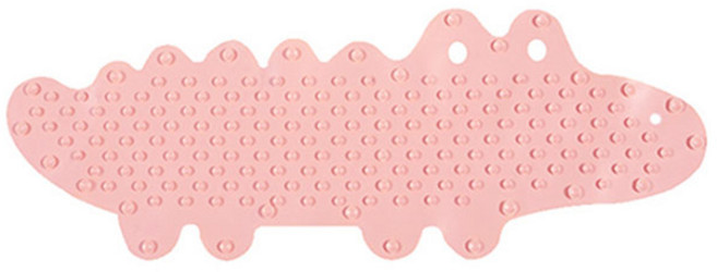 부자오빠 파스텔 악어 욕조매트 욕실미끄럼방지매트 유아용 KC인증, 악어매트_핑크