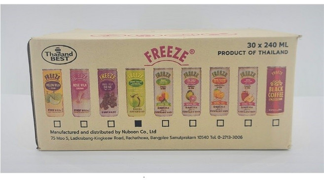 월드푸드 태국 코코넛 과육 쥬스 프리즈 코코팜 음료수 COCONUT JUICE, 240ml, 30개