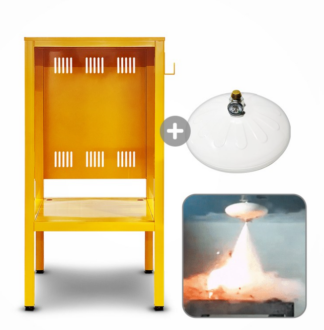 지게차 중장비 배터리 충전기 보관함 케이스 높이조절 자동확산소화기 대형, 1개