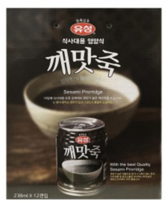 유성 깨맛죽 (238mlx12캔), 238ml, 12개 대표 이미지 - 후덕죽 추천