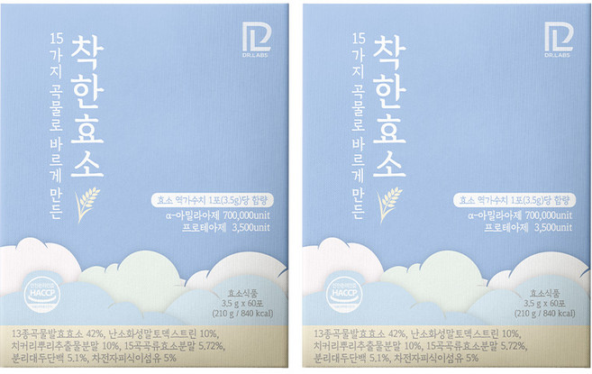 닥터랩스 착한효소 3.5g x 60포, 60회분, 2개