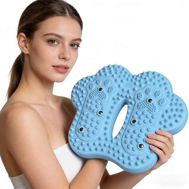 샤이닝포인츠 가정용 실내 운동기구 천국의계단 지압 스텝퍼, 블루