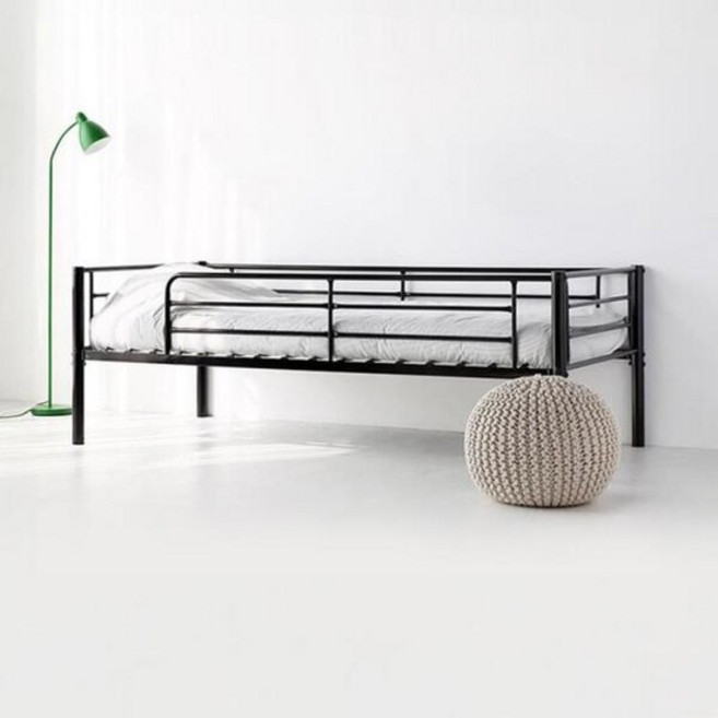 아트박스/마전동상회 철제 침대프레임 낙상방지 싱글침대 1인용침대, 화이트