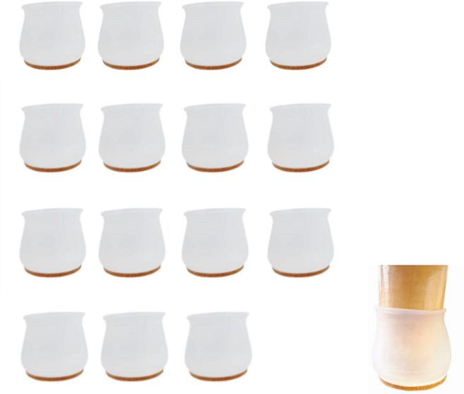 소음방지 식탁 의자 발커버 16p, 16개