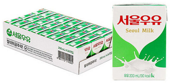 서울우유 멸균우유, 24개, 200ml