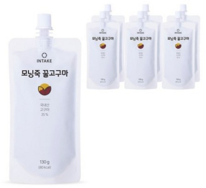 인테이크 모닝죽 꿀고구마 즉석죽, 130g, 28개