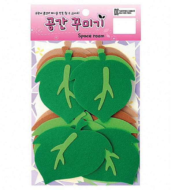 잎모양 펠트소품 넝쿨잎사귀 (교실 학급 환경 미화 게시판 꾸미기), 상세 설명 참조, 상세 설명 참조
