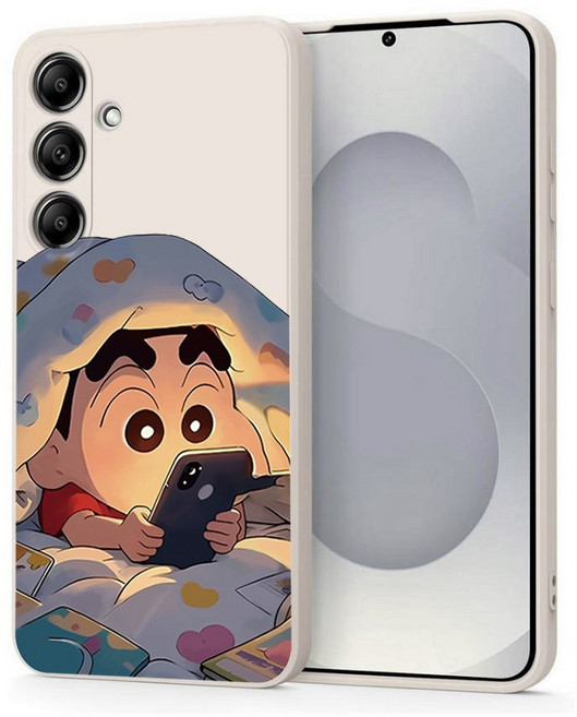 이불 속 귀여운 캐리터 전기종 갤럭시 케이스