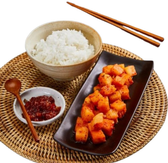 친정김치 엄마손맛 깍뚜기 소울푸드 깍두기, 3개, 2kg