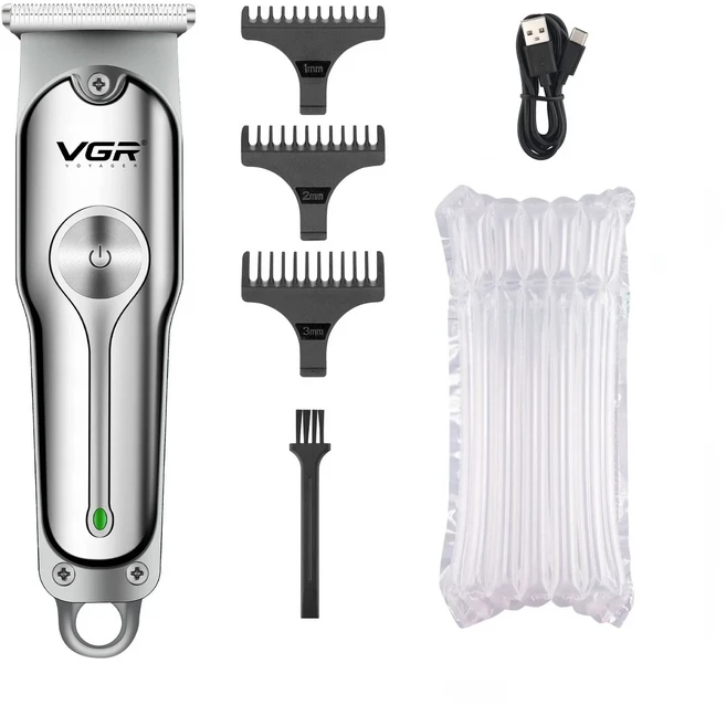 VGR 남성용 충전식 전기 헤어 트리머 무선 수염 커팅 V-071, 01 071 without box