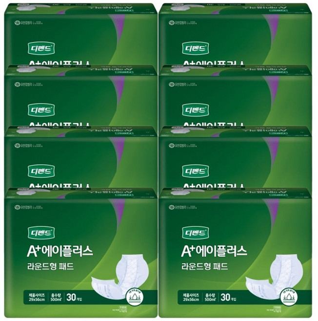 디펜드 A플러스 라운드형 30매 6P 시니어 속기저귀 cof*854ge, 1개, 1개입