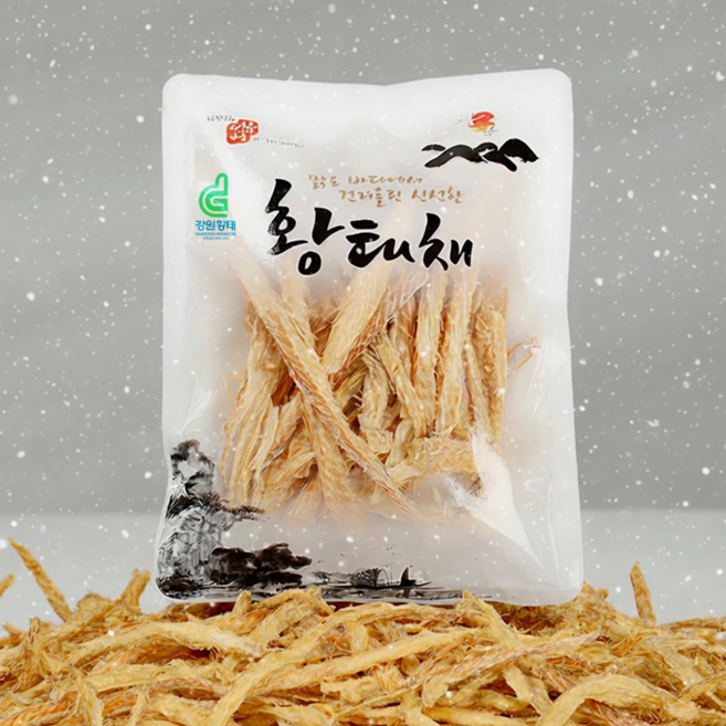 설담황태 진부령용대리 2026건조 햇 황태채, 300g, 1개