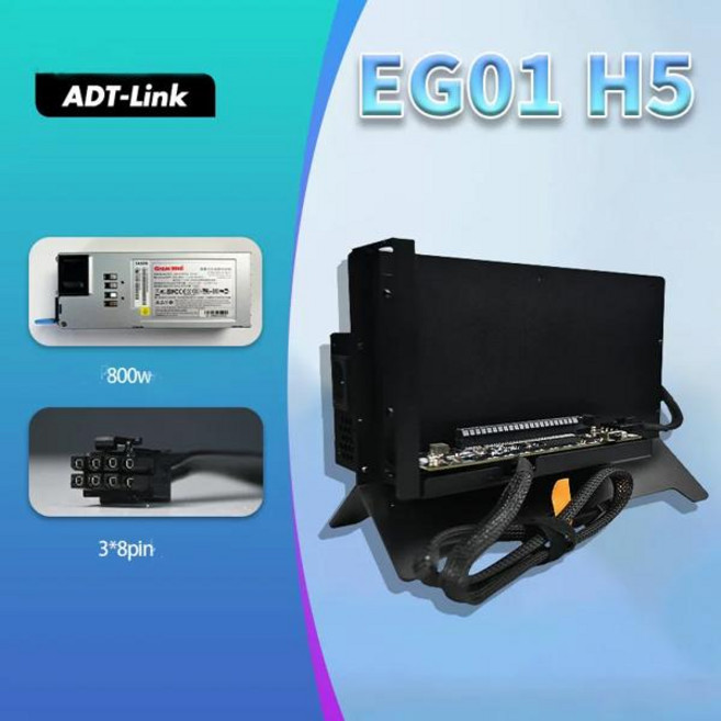 씽크북 AMD 엔비디아용 외부 RTX 4090 그래픽 오큘링크 인터페이스 EG01H5 모델 450W 800W eGPU 그래픽카드 독 64Gbps, 550W 8x3Pin 1