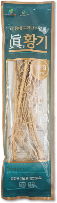 통황기 국산 % 진황기 한방 삼계탕재료 백숙재료 황기차 여름보양, 45g, 1개