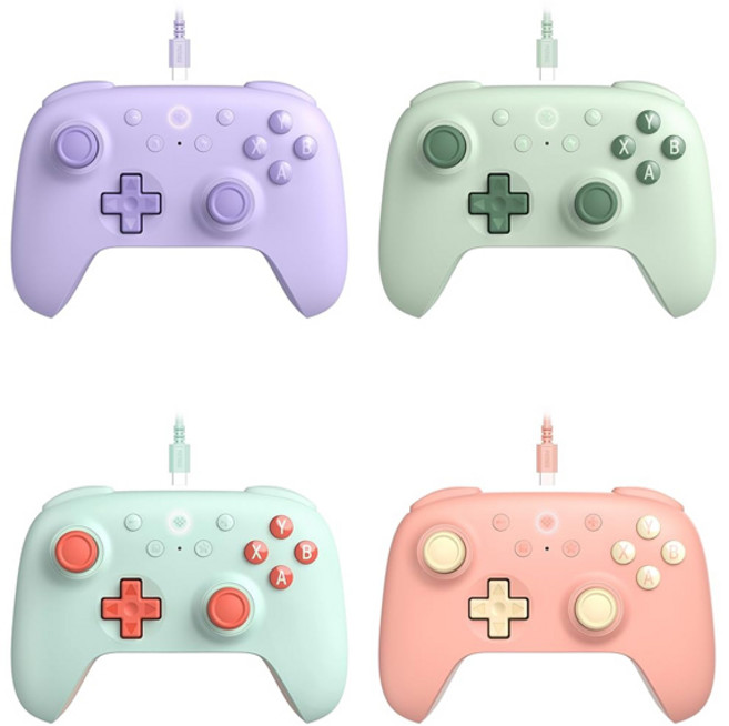 8bitdo 얼티메이트 2C 컨트롤러 얼티밋 게임패드 조이스틱 팔얼 팔비토, 2C 컨트롤러 (유선), 퍼플