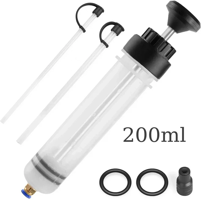 수동 자동차 엔진 오일 펌프 주사기 유형 기어 오일 및 브레이크 유체 추출에 적합 청소 인젝터, 01 200ml