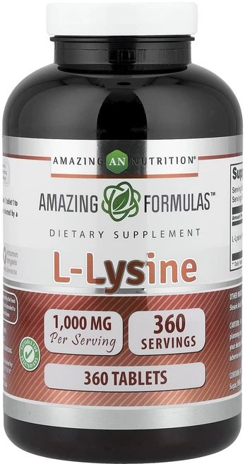 어메이징뉴트리션 l-라이신 1000mg 360정, 6개 - 쿠팡