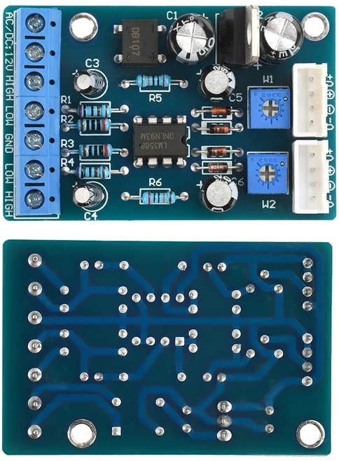 AC/DC 12-15V VU 미터 드라이버 보드 증폭기 프런트 엔드 전자 튜브 담낭 기계 DB 레벨, [01] 1pc Driver Board