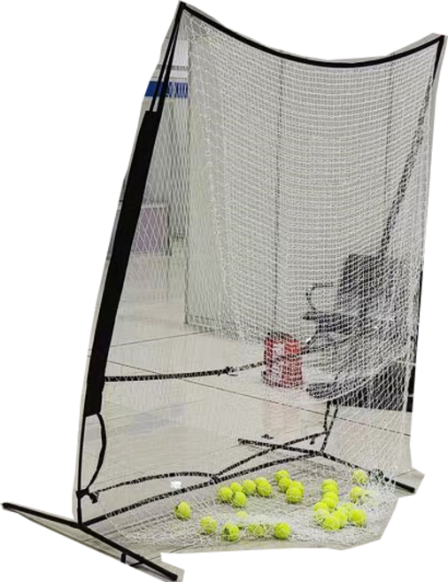 비르피츠 테니스 그물망 테니스공 수거 바구니, 1개, 블랙