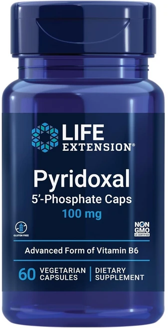 라이프익스텐션 피리독살 5-포스페이트 100mg 베지테리안 캡슐, 1개, 60개입, 60정 - 쿠팡