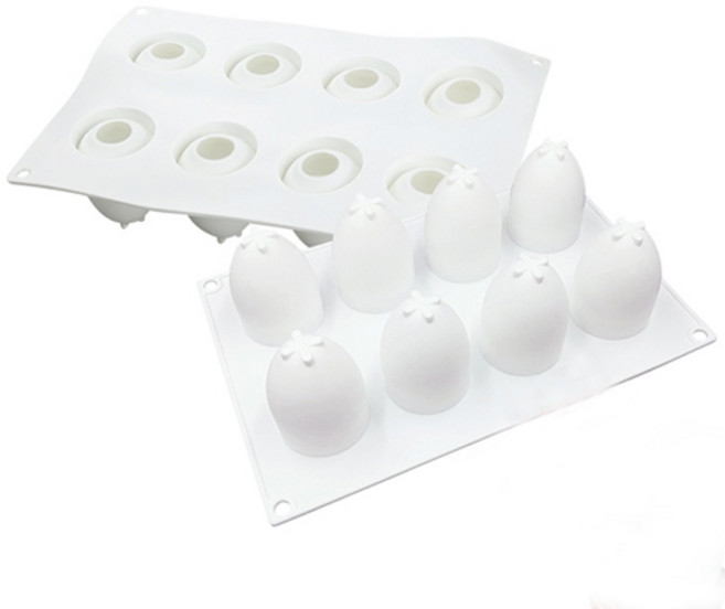 실리콘몰드 - 계란 달걀 8구 비누 석고 캔들 diy 데코