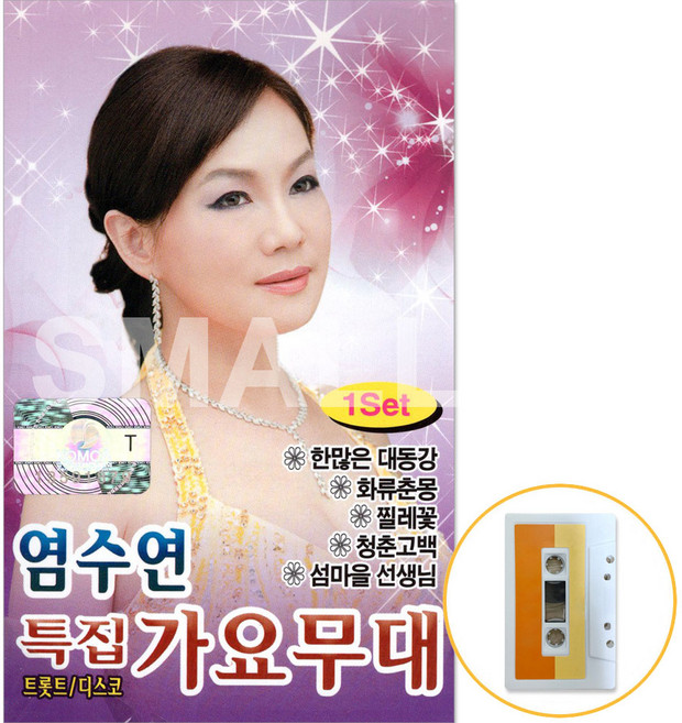 카세트테이프 /2TAPE/염수연특집가요무대/트롯트/디스코/한많은대동강/화류춘몽/청춘고백