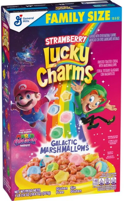 럭키참스 스트로베리 시리얼 패밀리 사이즈, 1개, 527g