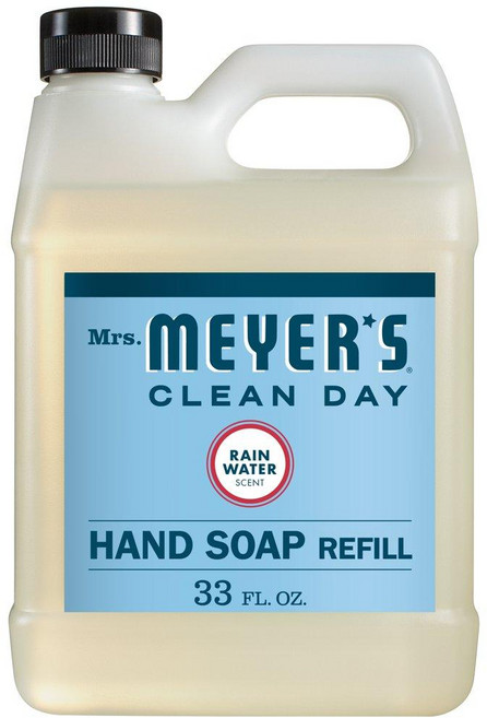 Mrs. Meyers Clean Day 미세스메이어스클린데이 핸드솝 리필용 레인워터향 975ml, 1개