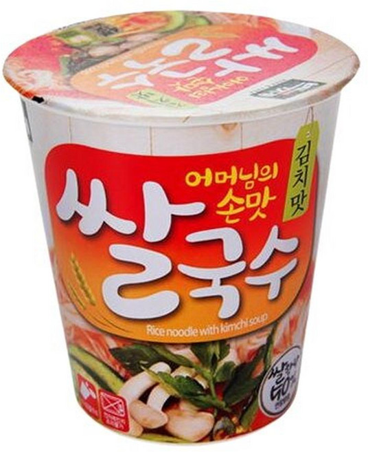 백제 미니컵 쌀국수 김치맛, 58g, 48개