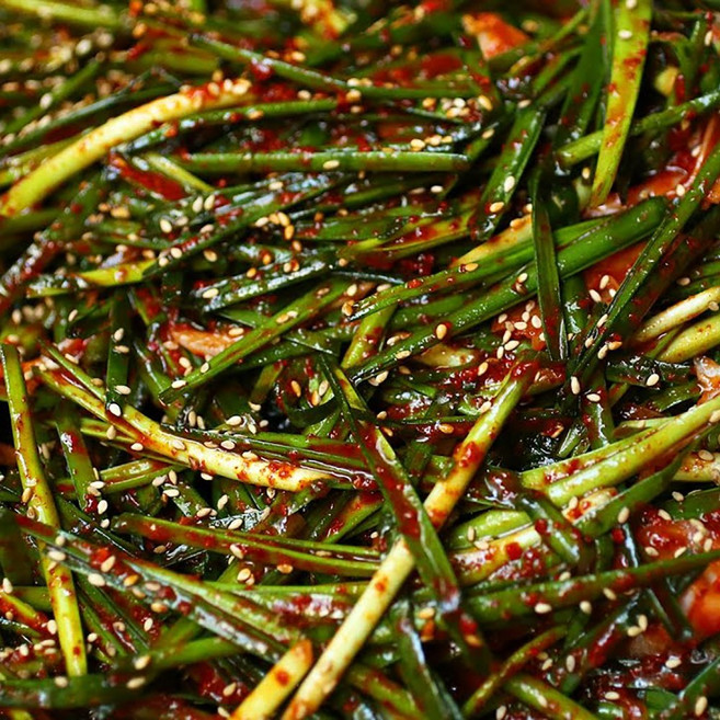 국내산 부추 100% 전라도식 깊은양념 부추김치 겉절이, 1개, 1kg