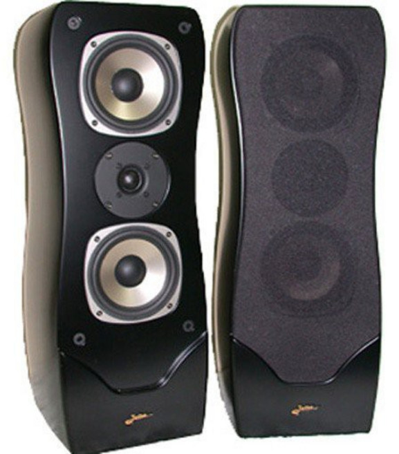 捷登 立體聲喇叭 家庭劇院 書架型喇叭 音響 HD-5511HB HD-5510MB, 霧面一對