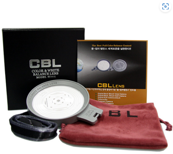 화이트밸런스 CBL LENS 85mm 컬러 색상보정 그레이카드, 1개