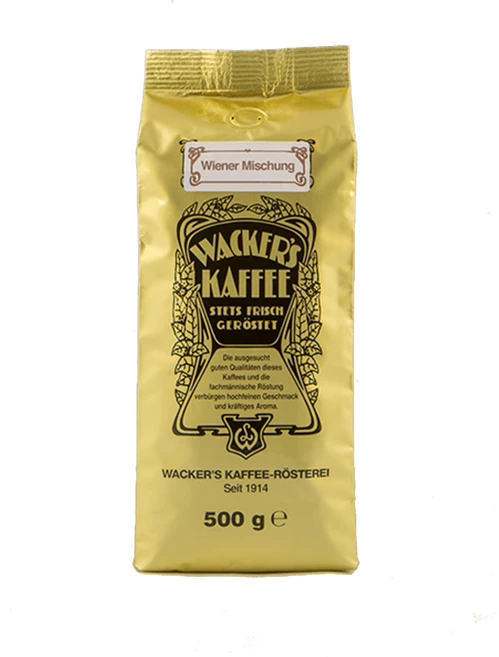 바커스커피 독일 프랑크푸르트 로스팅홀빈 Wacker's Kaffee 비엔나 미슝 독일직배송, 1개, 500g - 쿠팡