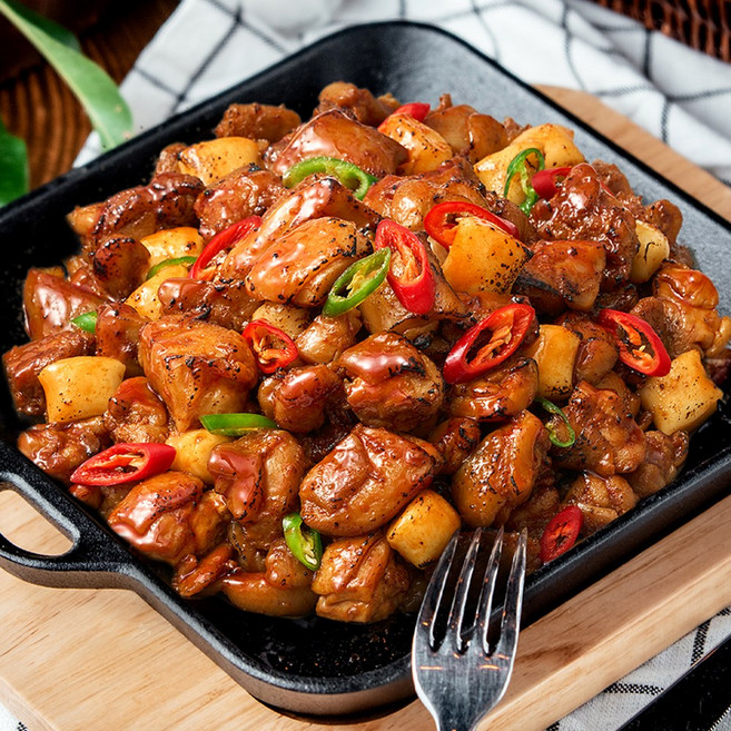 델리퀸 국내산 숯불 양념 바베큐치킨(냉동), 3개, 500g