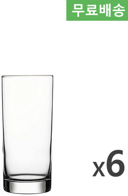 6p BOX 파사바체 이스탄불 주스 롱드링크 290ml 42402 하이볼글라스, 1박스, 투명