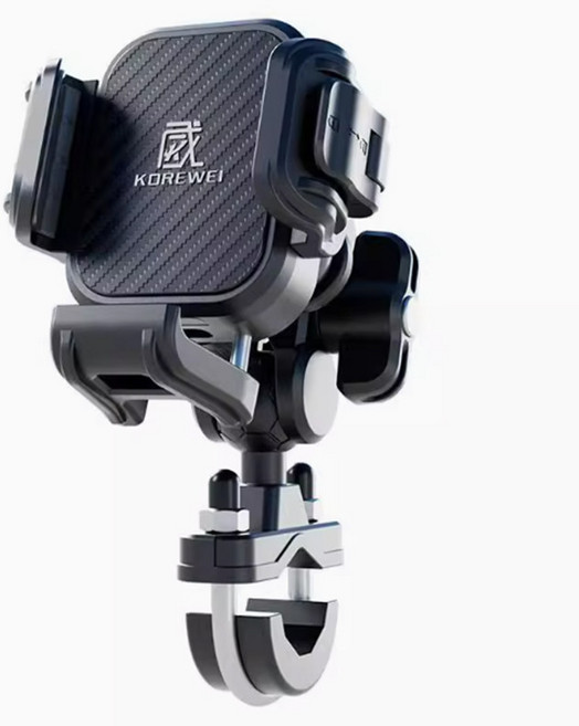 포르자 FORZA 300/250 NSS 350/750 전용 멀티 브라켓 바 내비게이션 스마트폰 거치대 휴대폰거치, 기본 모델명/품번, 그레이 (가로봉+후크) 좌측만장착가능